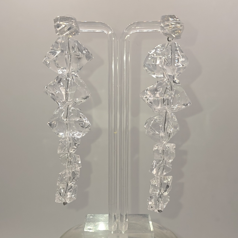 (E108) New Elegant Crystal Drop Earrings